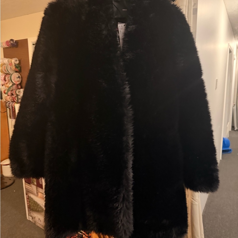 Mango Black Teddy Jacket